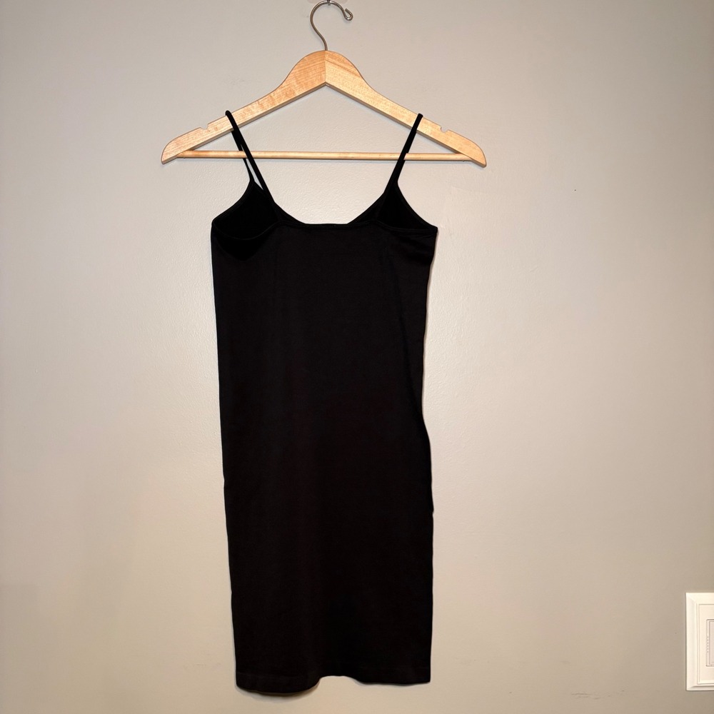 Fornia Womens Seamless Cami Slip Dress Black F125 One Size NWT Mini Bodycon